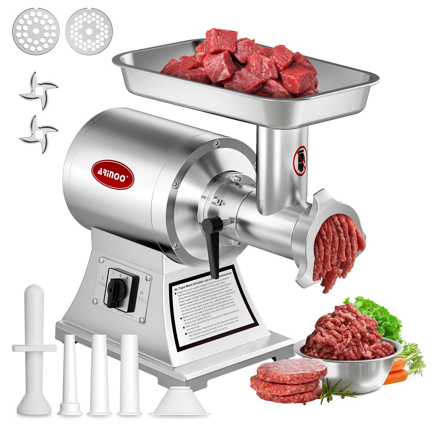 #8C Electric Meat Grinder - 0.6HP