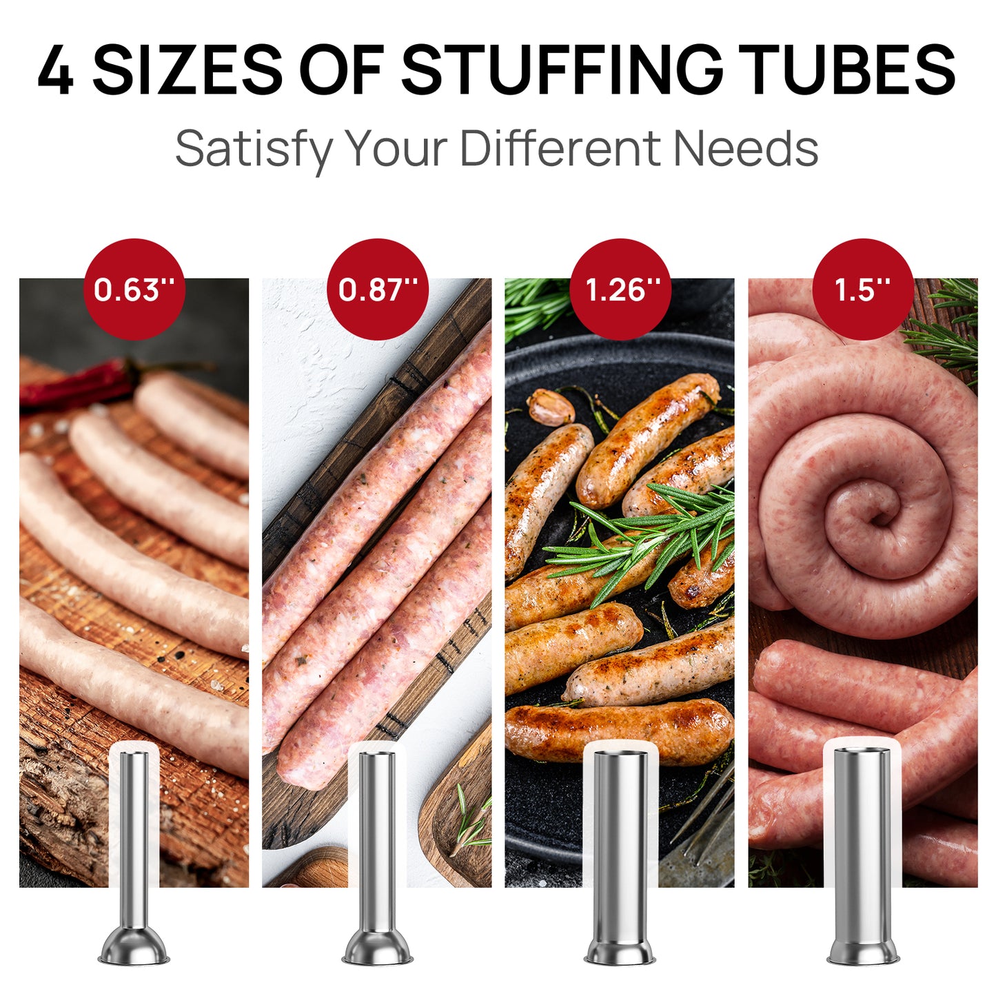 Stainless Steel Manual Vertical Sausage Stuffe