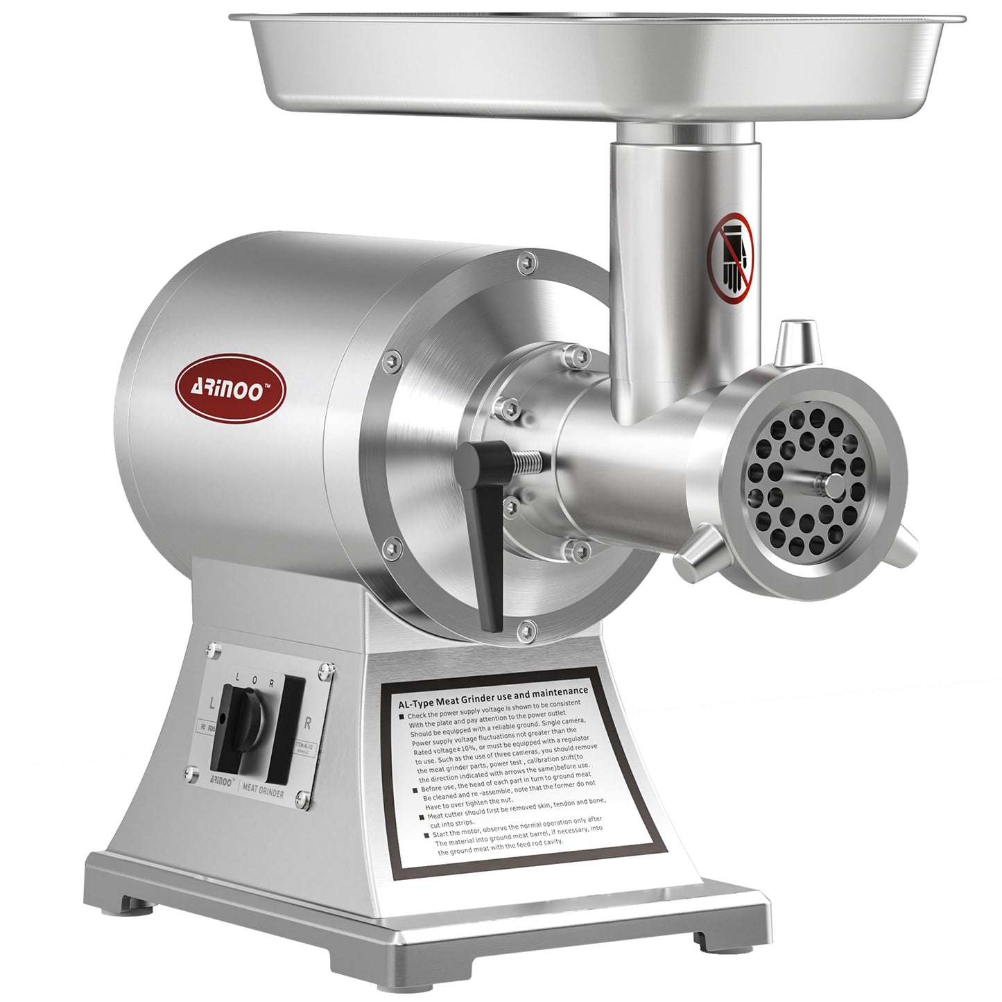 ARINOO Electric Commercial Meat Grinder AL#12C