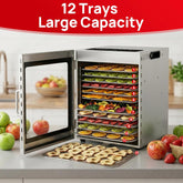 Arinoo 12-Tray Food Dehydrator Machine - 110V，1.07HP