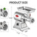 Arinoo AL #8C Electric Meat Grinder - 110V, 0.6HP