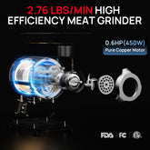 Arinoo AL #8C Electric Meat Grinder - 110V, 0.6HP