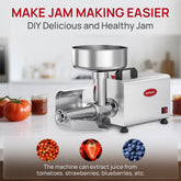 Arinoo Electric Tomato Strainer – 0.6HP Commercial Tomato Sauce Maker with 304 Stainless Steel, Food Mill for Tomato Sauce, Jam & Puree