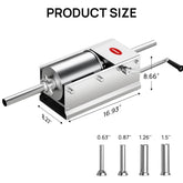 Arinoo Manual Horizontal Sausage Stuffer 3L – Stainless Steel