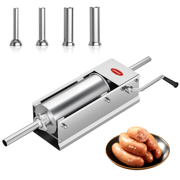 Arinoo Manual Horizontal Sausage Stuffer 5L – Stainless Steel