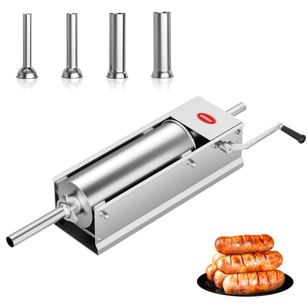 Arinoo Manual Horizontal Sausage Stuffer 7L – Stainless Steel