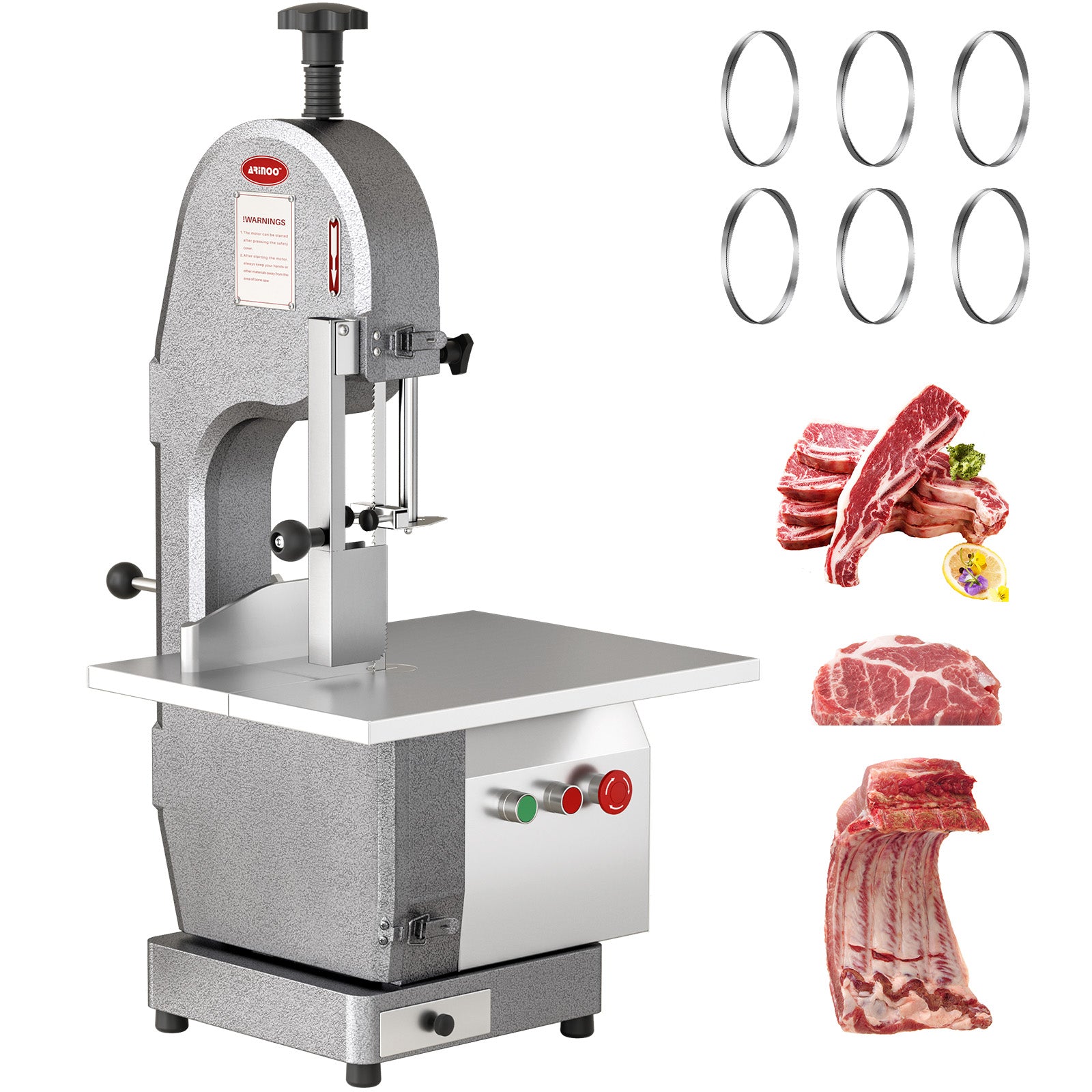 1500W Electric Meat Bone Saw Machine | ARINOO Commercial Frozen Meat ...