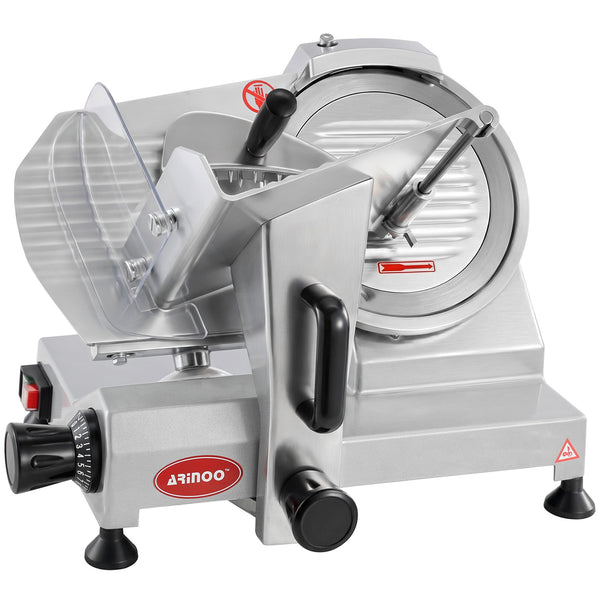Arinoo 8.5" Electric Meat Slicer – 110V, Sliver