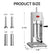 Arinoo 5L Vertical Sausage Stuffer – 2-Speed, Stainless Steel