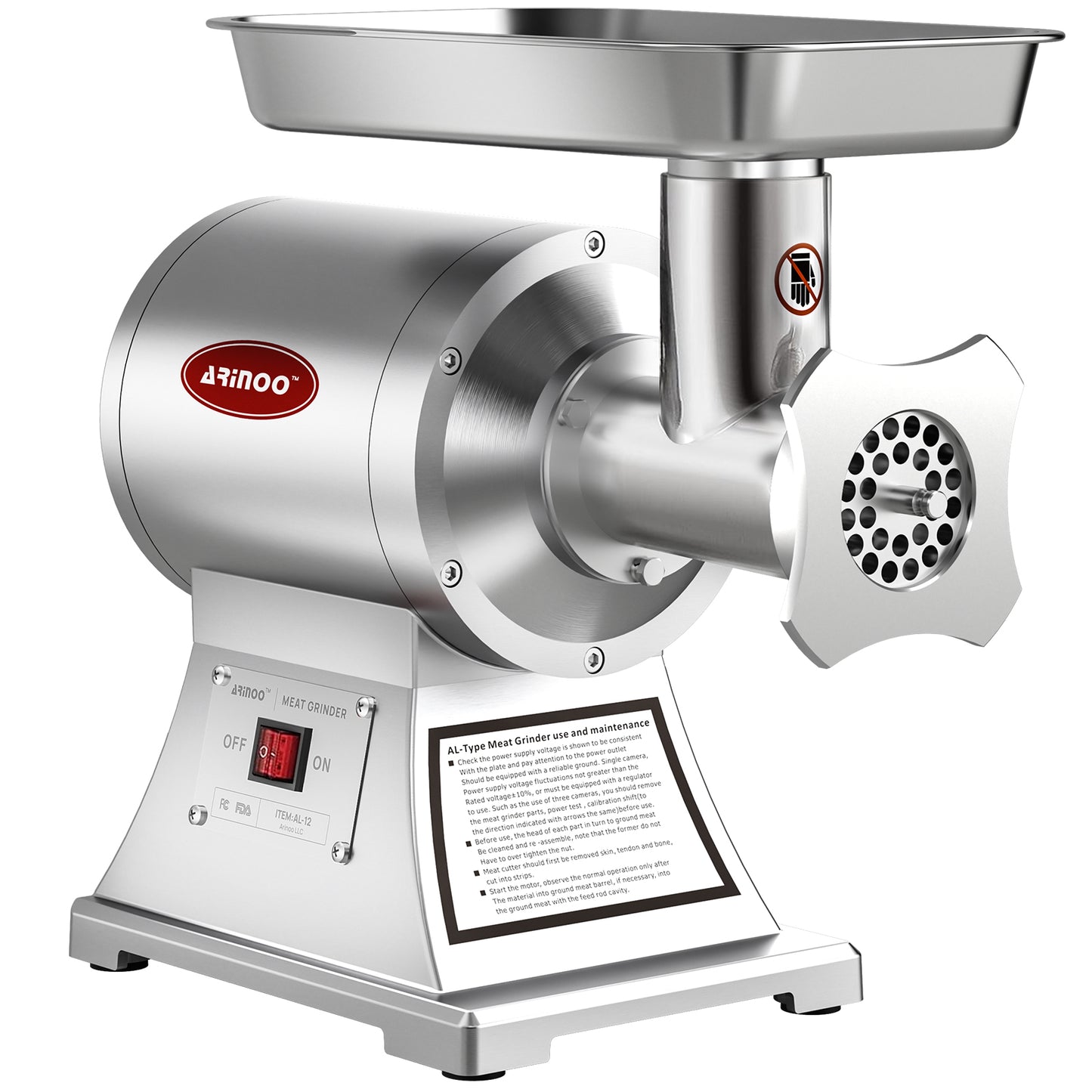 Electric Commercial Meat Grinder AL#12
