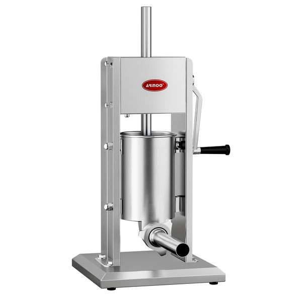 Arinoo 5L Vertical Sausage Stuffer – 2-Speed, Stainless Steel